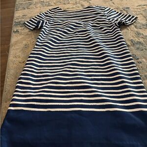 The Limited Blue and White Striped Mini Dress